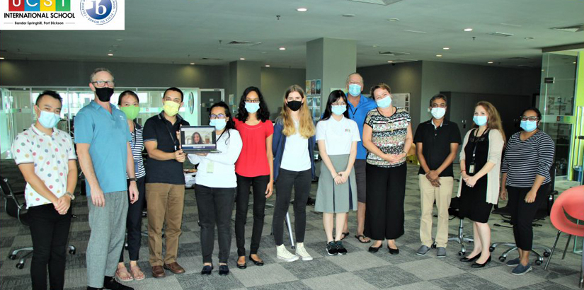 A group picture consisting of the winners, the UCSI International School Springhill leadership team and the teachers.